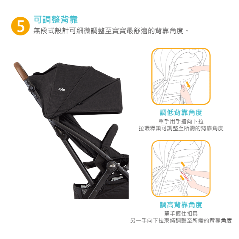 可登機 奇哥 Joie tourist 自動秒收推車 附雨罩、收納袋、轉接器  嬰兒推車 輕便手推車 登機車秒 收手推車-細節圖6