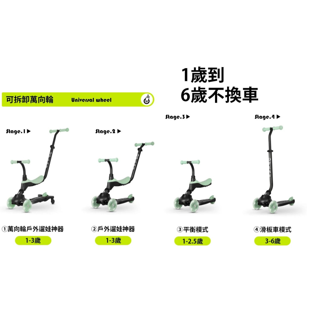 Qplay SEMA EVO 炫光滑步滑板車 滑步車 學步車 滑行車 划步車 push bike 遛娃神器 jolly-細節圖4