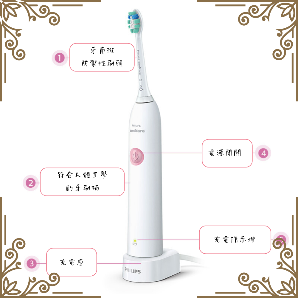 【牙菌斑剋星】飛利浦 Philips HX3734 簡單好用 輕巧續航 2分鐘定時 漸強啟動不刺激-細節圖2