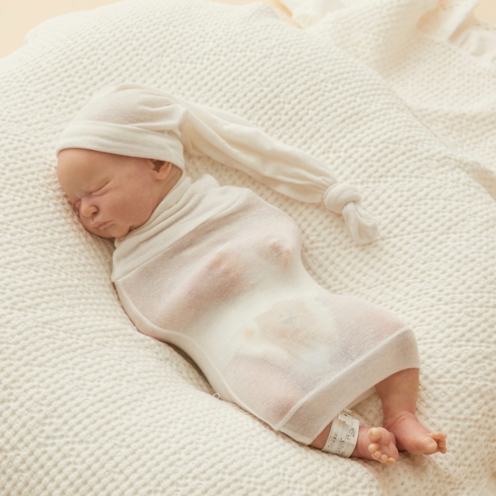 【韓國製】 OLLY｜寶寶羊膜安撫巾 / 包屁巾 / 包巾-細節圖5