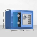 免運 電子保險箱 小型機械存錢罐 迷你電子密碼箱 投幣櫃保管箱 保險櫃儲物櫃 辦公室防盜箱 金庫鐵 密碼櫃C5053-規格圖9