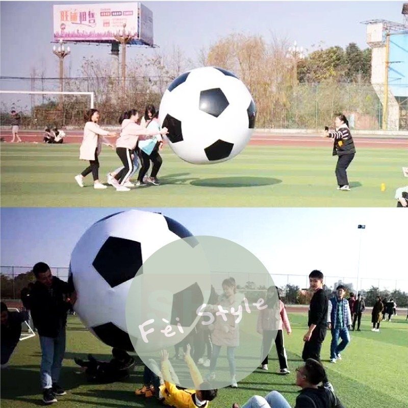 露營 派對 活動 ⚽️【 巨無霸充氣足球 】 PVC超大足球 沙灘球 皮球 超大充氣球 水上球 戶外玩具 運動會-細節圖6