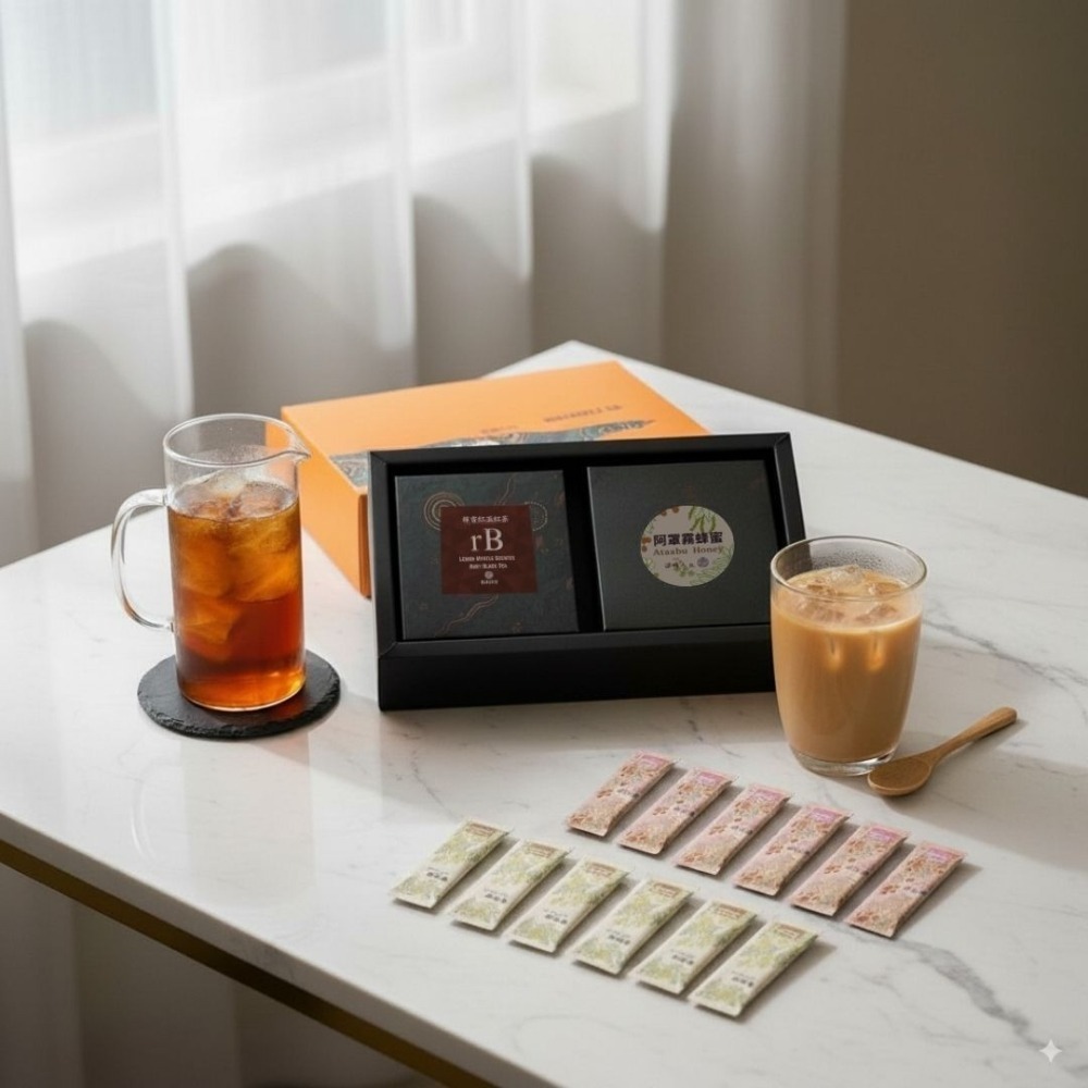 蜂蜜鮮奶茶／紅茶禮盒 — 聯名禮盒-細節圖2