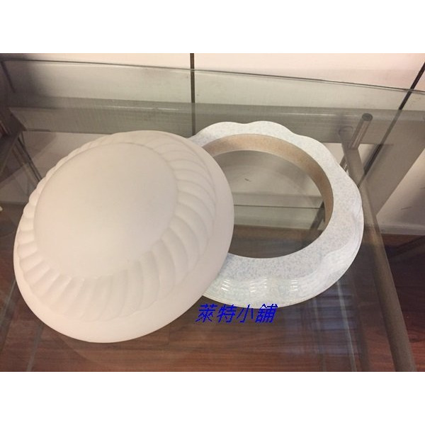~萊特小舖~台灣老師傅手藝純手做木作花瓣 波浪木框手作 玻璃燈罩吸頂燈廊道燈 過道燈 儲藏室燈 (含稅附發票)-細節圖2