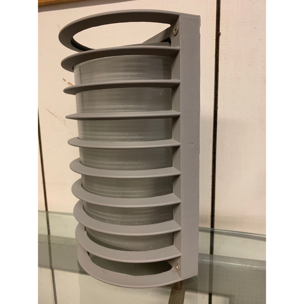 ~萊特小舖~(含稅附發票)簡約創意戶外壁燈.庭院外牆.陽台走廊壁燈 銀色條紋造型壁燈-細節圖2