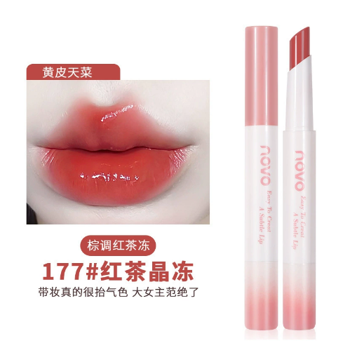 ✨台灣現貨 公司正品 💄NOVO魅色透潤水光口紅(滋潤、保濕、防水、不掉色)秋冬顯白 學生平價好物❤️-規格圖11