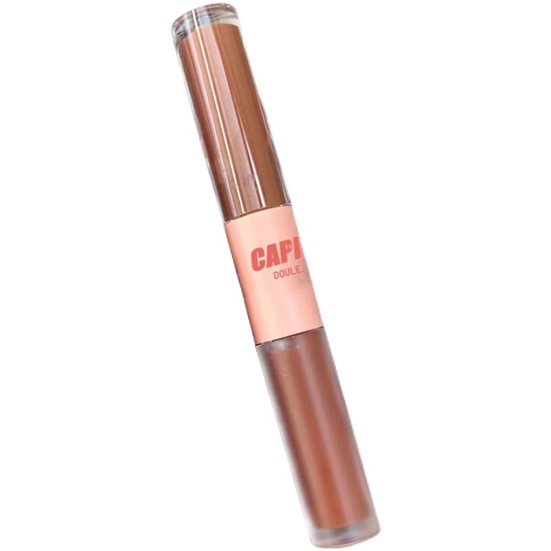 ✨台灣現貨 公司正品 Cappuvini卡泡維妮 雙頭唇釉唇泥 鏡面水光口紅 不掉色持久 平價學生唇蜜 小眾品牌-細節圖4