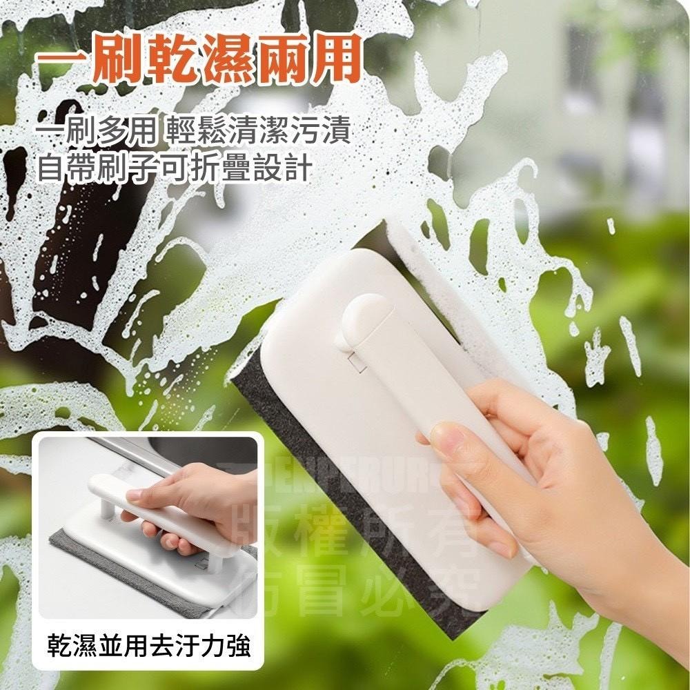 ✨現貨商品 - 可折疊抹布清潔刷 窗戶縫隙刷 軌道刷  窗溝清潔 夾縫清潔 抹布刷 居家大掃除-細節圖3