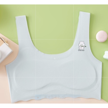 冰絲學生內衣 女童内衣冰絲無痕學生內衣發育期內衣 固定薄棉墊 中長版小背心 兒童發育期 發育內衣 兒童內衣 女童內衣 成-規格圖5