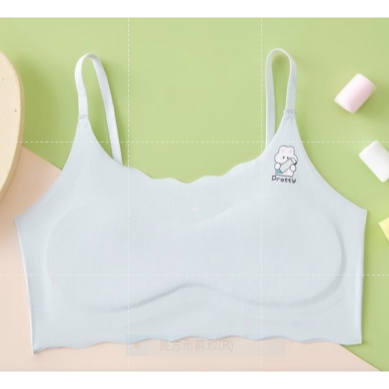 冰絲學生內衣 女童内衣冰絲無痕學生內衣發育期內衣 固定薄棉墊 中長版小背心 兒童發育期 發育內衣 兒童內衣 女童內衣 成-規格圖5