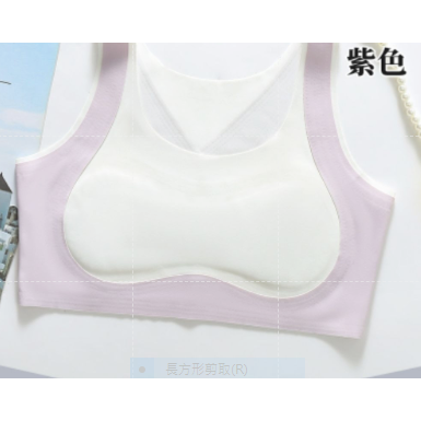 冰絲學生內衣 涼感女童內衣 固定薄棉墊 美姿小背心 兒童 少女發育期 發育內衣 兒童內衣 女童內衣 抬頭挺胸 成長內衣-規格圖3