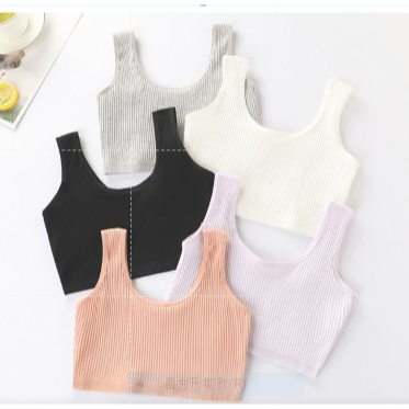 兒童學生內衣無袖背心成長型內衣小背心女童內衣女生內衣 發育內衣少女品牌內衣褲無鋼圈針織背心透氣-細節圖3