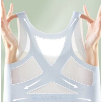 學生內衣 固定杯 冰絲網孔女童小背心 少女 成長型 兒童內衣 美姿工字背心 超透氣 發育期內衣M3H527-細節圖2