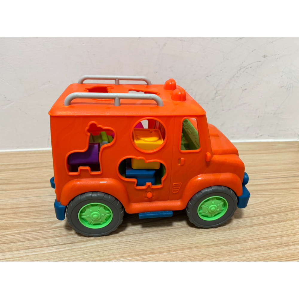 B.toys生態形狀配對吉普車、甜奶油冰淇淋車，贈消防車-細節圖2