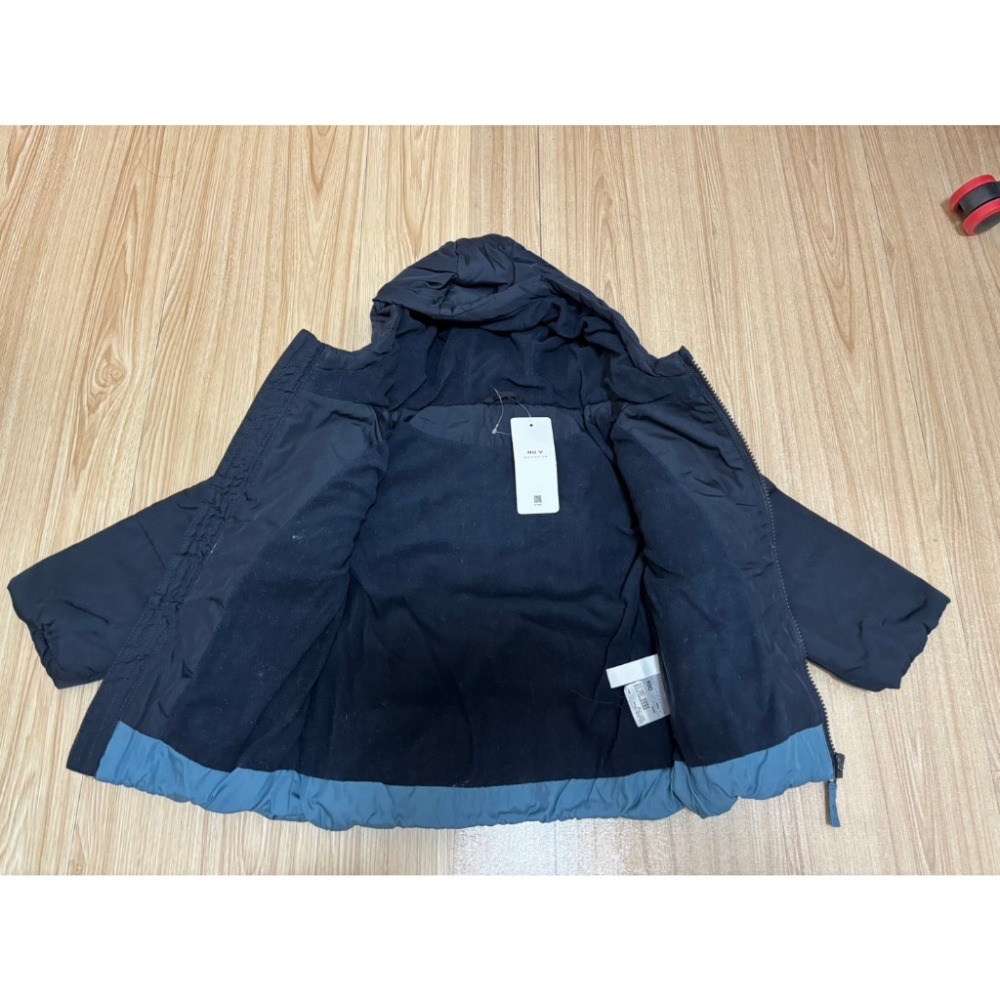 全新 NU V Baby 鋪棉內刷毛連帽外套 100cm-細節圖2