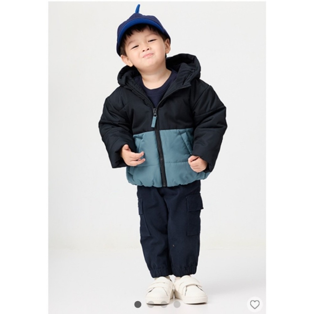 全新 NU V Baby 鋪棉內刷毛連帽外套 100cm-細節圖3