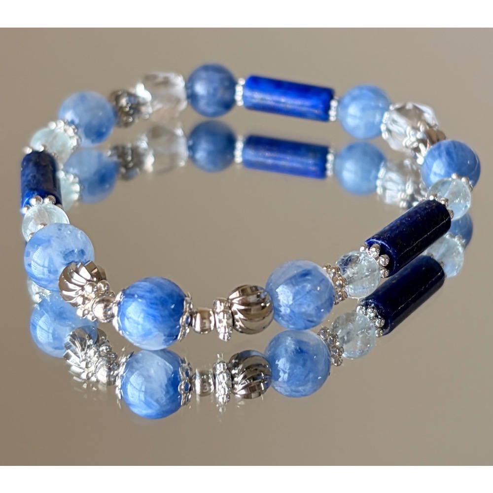 藍晶石 × 海藍寶 × 青金石 × 白水晶-細節圖2