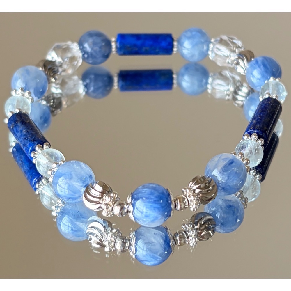 藍晶石 × 海藍寶 × 青金石 × 白水晶-細節圖4