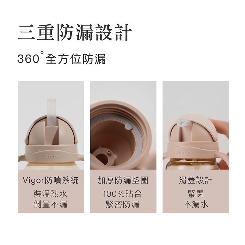 小獅王辛巴 蘊蜜寬口防漏滑蓋把手吸管組-細節圖3