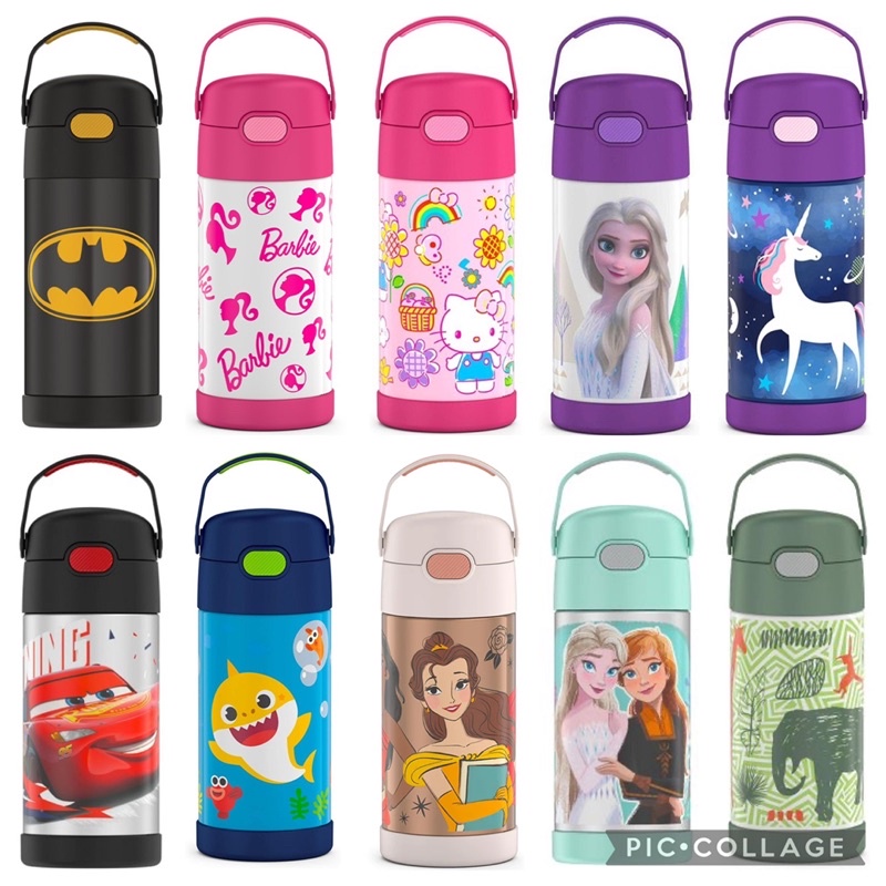 現貨24h出貨 膳魔師 Thermos 兒童 保溫瓶 汪汪隊 寶可夢 蜘蛛人 佩佩豬 凱蒂貓 迪士尼公主 恐龍 鯊魚寶貝-細節圖5