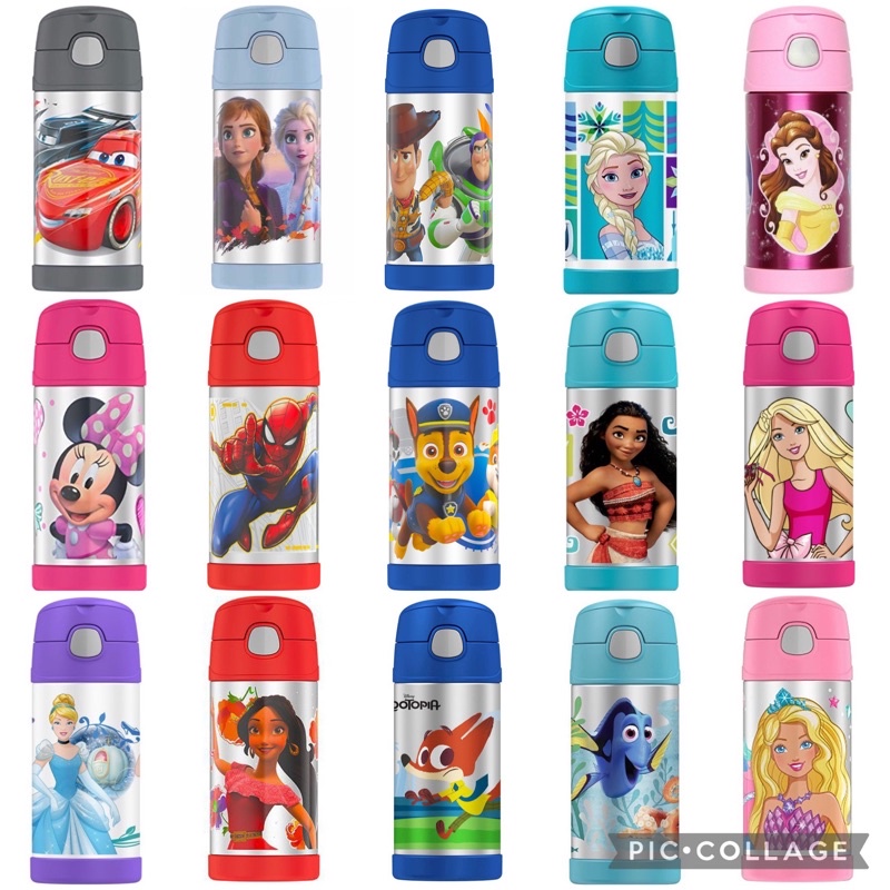 現貨24H出貨 Thermos 膳魔師 兒童保溫瓶 汪汪隊 佩佩豬 寶可夢 恐龍 麥塊 蜘蛛人 獨角獸 冰雪奇緣 米妮-細節圖5