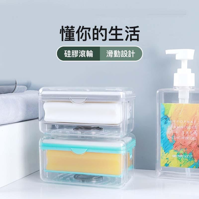 【海狸良品】【台灣現貨】肥皂起泡盒 免手搓肥皂盒 起泡盒 瀝水香皂收納 創意多功能肥皂盒 肥皂 香皂 清潔-細節圖6