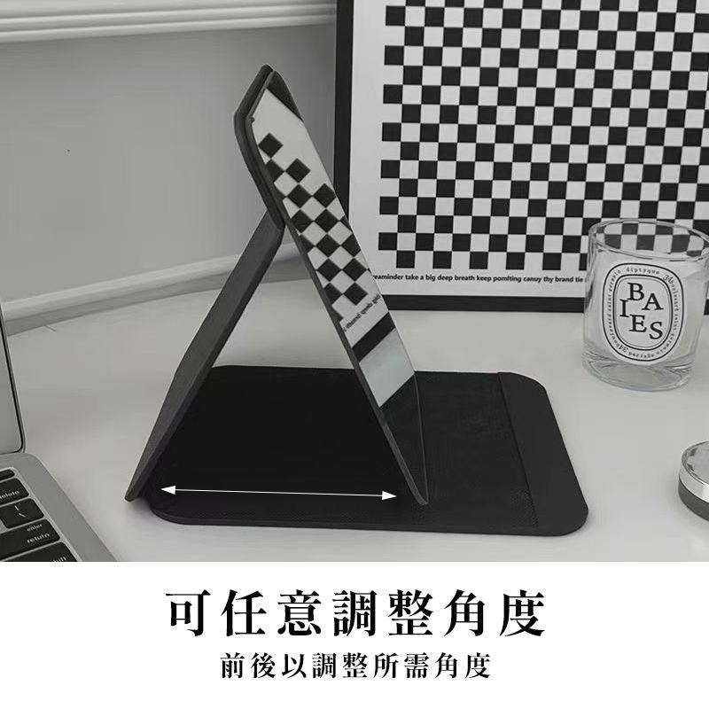 【海狸良品】【台灣現貨】便攜折疊鏡 素色鏡 化妝鏡 化妝台鏡子 梳妝鏡 梳妝台鏡子 拍照道具 美妝鏡 折疊鏡-細節圖4