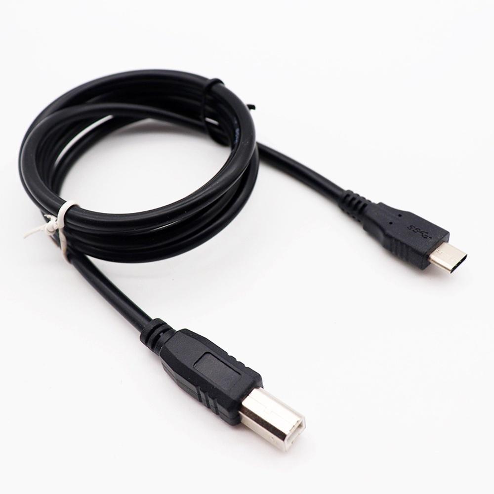 【atake】Type-C轉Type-B印表機線(1m) 傳輸線/轉接線/筆電印表機線-細節圖2