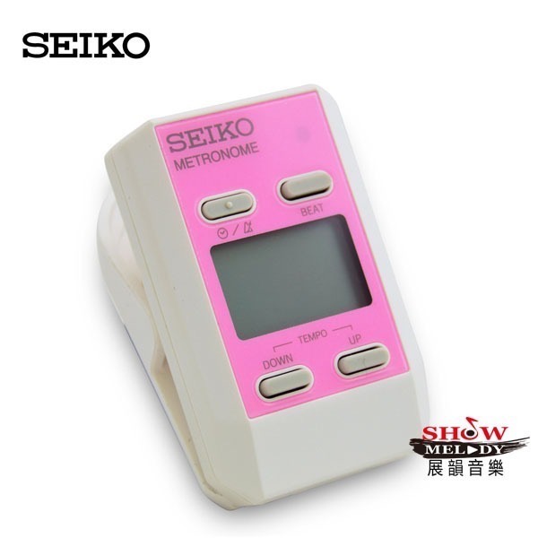 【展韻音樂】SEIKO DM51 夾式節拍器 節拍器 樂譜夾 DM-51  綠色 粉色 藍色 黑色 銀色 只有節拍功能-細節圖2