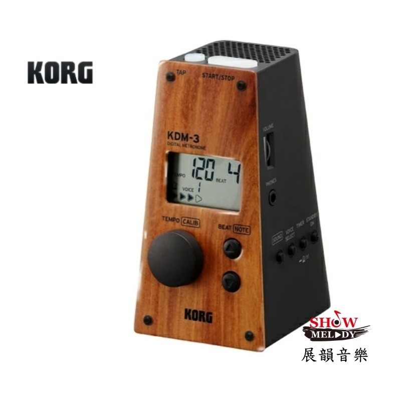 【展韻音樂】 KDM-3 電子節拍器  黑色、白色、原木黑(限量款)  KDM3 節拍器-規格圖4
