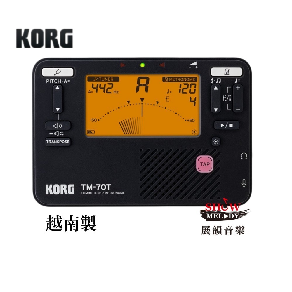 【展韻音樂】KORG TM70T 調音節拍器TM70 調音 節拍器-細節圖2