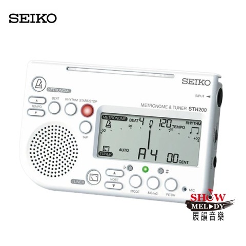 【展韻音樂】SEIKO STH200 節拍器 調音器 調音節拍器 三合一 聲音最大 可掛在譜架上 粉色 藍色 黑色 白色-規格圖6