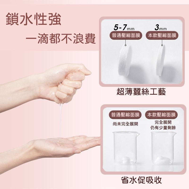 一次性壓縮面膜面膜紙 保濕補水 清潔 保養 拋棄式 美妝 無紡布面膜 面膜粒【60433】-細節圖2