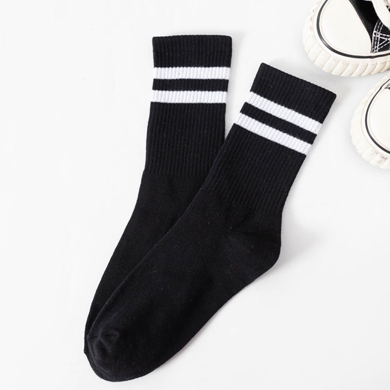 🧦台灣現貨🧦 運動長筒襪  長筒襪 長筒 兩槓襪 休閒襪 襪子 運動襪 長統 必備襪 休閒百搭 條紋襪【60416】-規格圖7