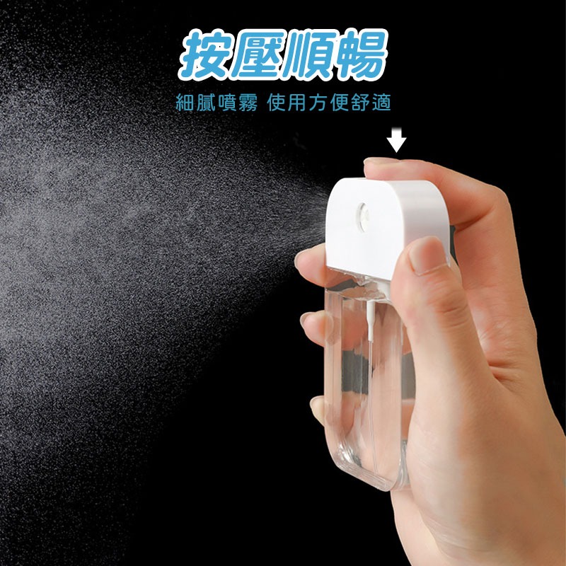 吊掛式噴霧瓶 分裝瓶 防疫必備 乾洗手分裝瓶 酒精分裝瓶 卡片式噴霧 馬卡龍色系 噴霧瓶 旅行用【60271】-細節圖6