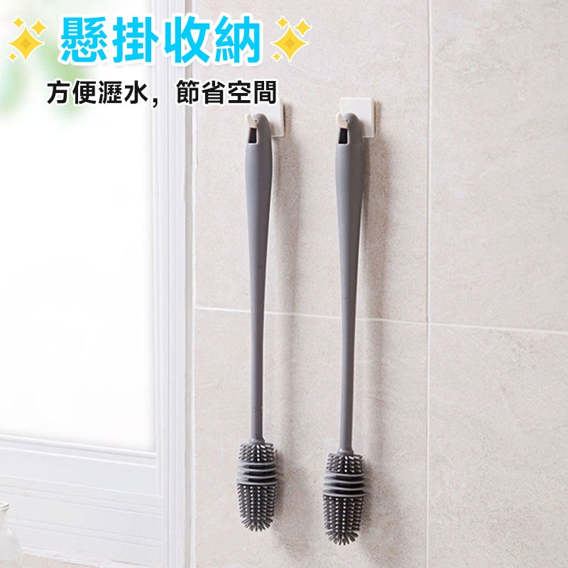 長柄矽膠杯刷 洗杯子 清潔刷 長柄刷 刷子 洗杯刷 杯子清潔 奶瓶清潔 保溫杯刷子 清洗杯刷【60222】-細節圖7