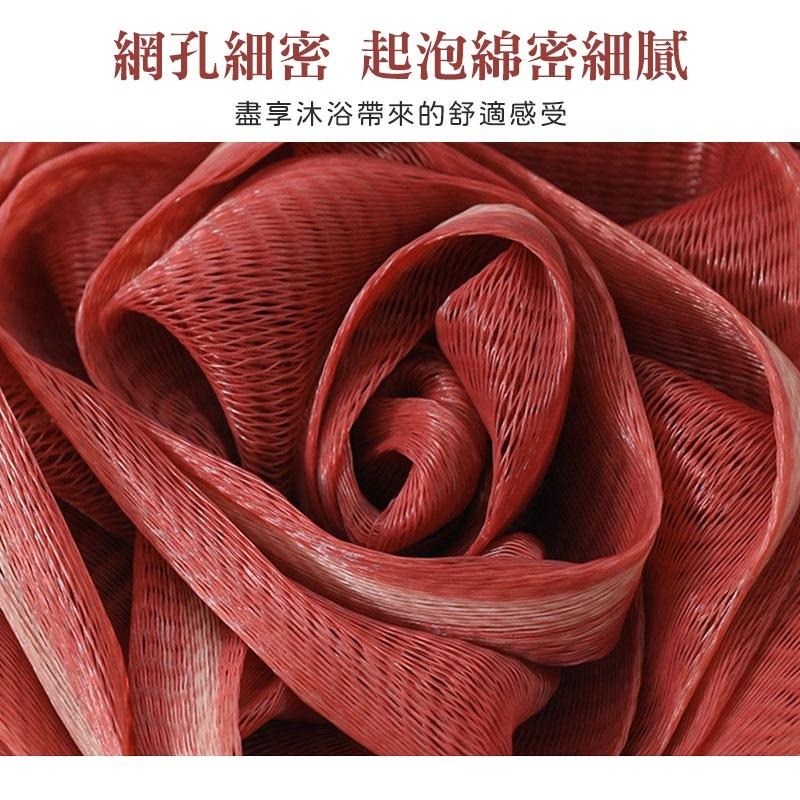 玫瑰花沐浴球 泡泡沐浴球 起泡 洗澡 起泡球 洗澡球  洗澡 擦背 洗澡巾 搓澡 沐浴條 起泡網【60306】-細節圖4