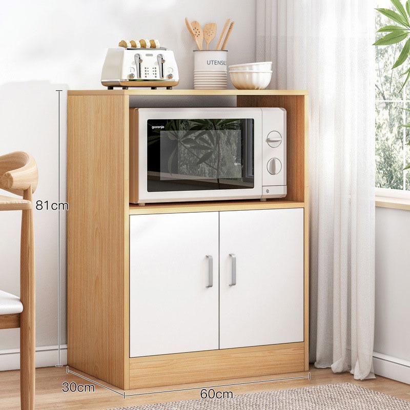 多層廚房收納櫃 儲物櫃 落地多層架 廚房收納架 收納架 微波爐烤箱架子 廚房收納 置物架 書架 收納櫃【60211】-規格圖9