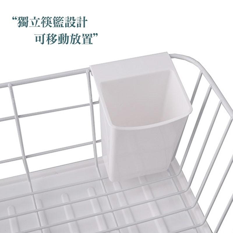 碗盤餐具瀝水架 碗盤瀝水收納架 多功能廚房置物架 日式鐵藝餐具碗碟收納架 碗盤收納架 瀝水架 碗碟架【00717】-細節圖6