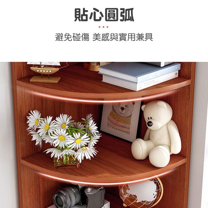 多層轉角置物櫃 三角櫃 拐角櫃 角落墻角櫃 書架櫃 置物櫃 邊櫃 白色 收納櫃 層櫃 層架 櫃子 置物架【00641】-細節圖7