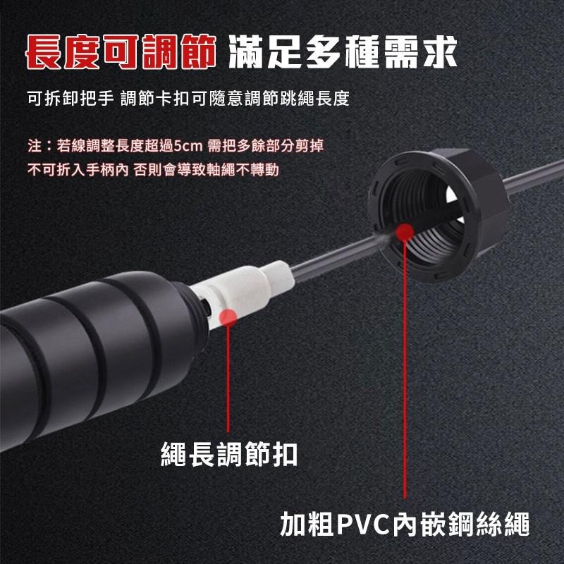 居家健身負重跳繩 訓練跳繩 競技跳繩 健身 運動器材 減肥 負重跳繩 鋼絲跳繩 軸承跳繩 健身訓練 有氧【00809】-細節圖2