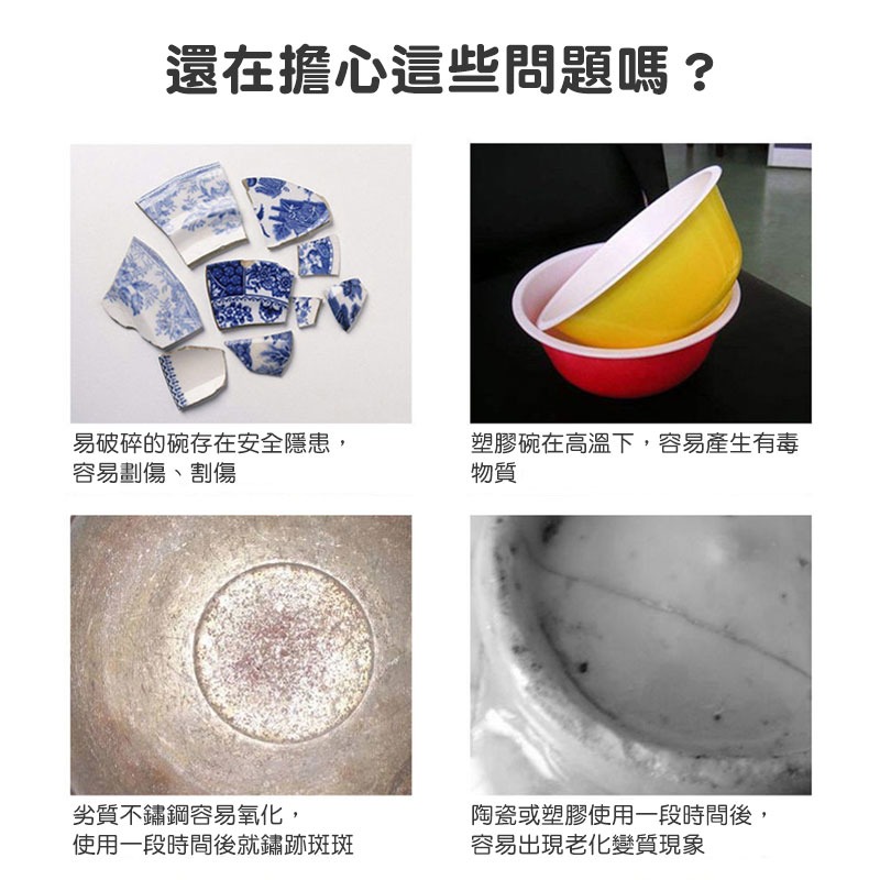 不鏽鋼雙層隔熱碗 不鏽鋼碗 隔熱碗 雙層碗 防燙碗 廚房用品 廚具 雙層隔熱 外食族 露營 防摔碗 兒童用【00770】-細節圖4