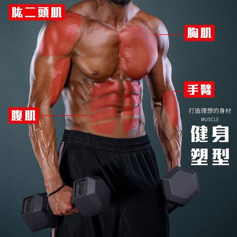 六角包膠啞鈴 健美啞鈴 運動重訓 居家健身 瘦身 深蹲 健身器材 女生健身 六角啞鈴【00899】-細節圖2