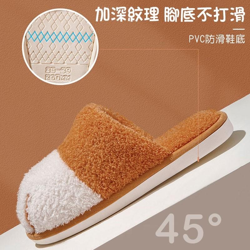 貓爪保暖室內拖鞋 柔軟拖鞋 靜音防滑 室內拖鞋 秋冬季 情侶拖鞋 絨毛 冬季毛絨 加絨加厚 溫暖過冬 送禮【00718】-細節圖6