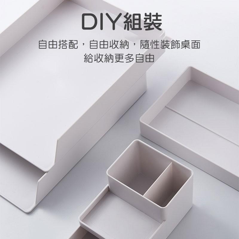 桌面文件文具收納架 疊加文件收納盒 文件收納抽屜 桌上整理 文件盒 收納架 抽屜 桌面收納 辦公室【00835】-細節圖2