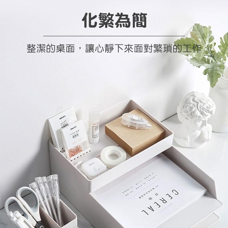 桌面文件文具收納架 疊加文件收納盒 文件收納抽屜 桌上整理 文件盒 收納架 抽屜 桌面收納 辦公室【00835】-細節圖3