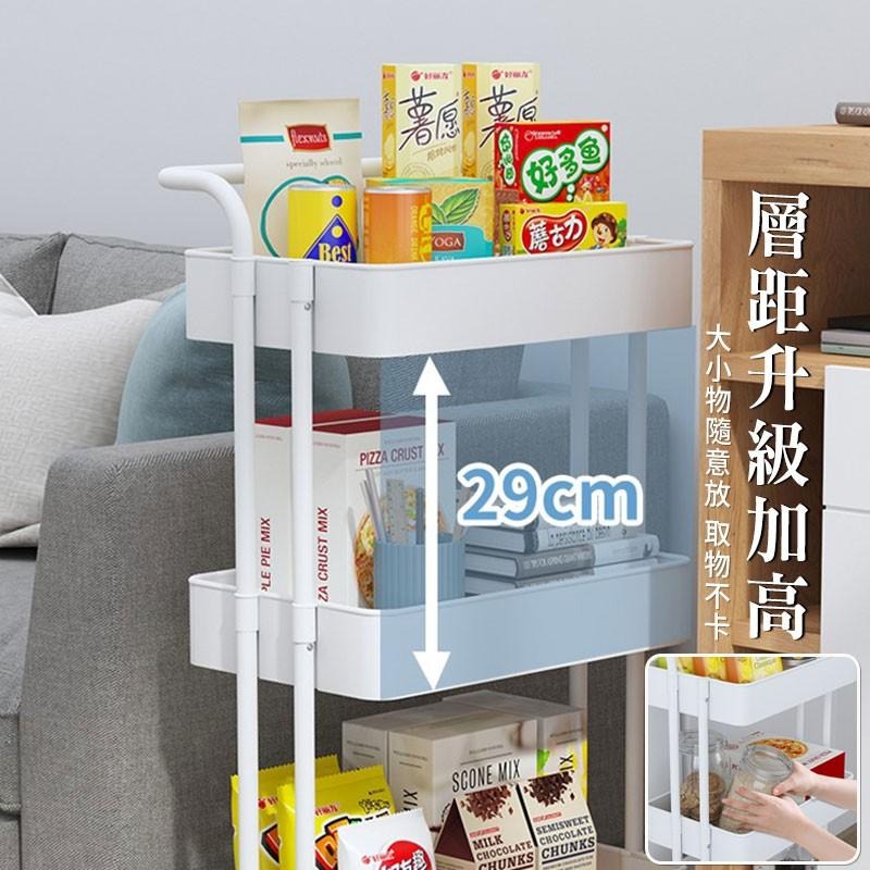 可移動置物架 工業風推車 三層置物收納車 夾縫收納 美髮工作車 小推車 收納架 推車架 置物架 整理櫃【00889】-細節圖4