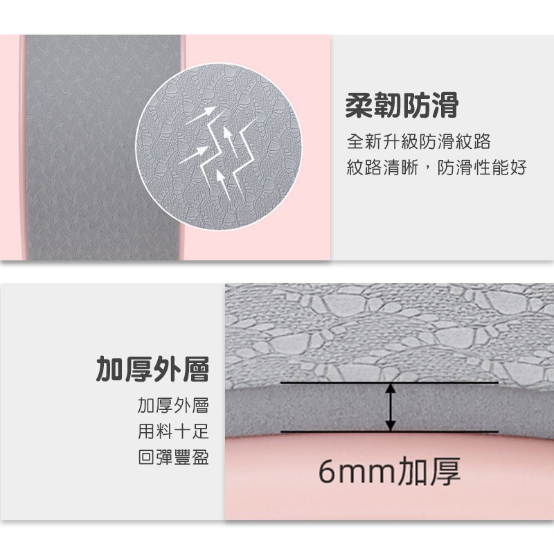 美背瑜珈輪 按摩瑜珈輪 瑜伽圈 普拉提環 瑜珈滾筒 輔助器材 瘦身塑形 美背舒展 放鬆肌肉 紓壓 舒展肩頸【00901】-細節圖7
