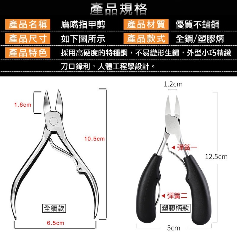 鷹嘴指甲剪 凍甲剪 美甲 修甲 鷹嘴鉗 不鏽鋼指甲剪 修腳趾甲 死皮剪 不銹鋼死皮剪 甲溝炎專用 美容鉗【00654】-細節圖10