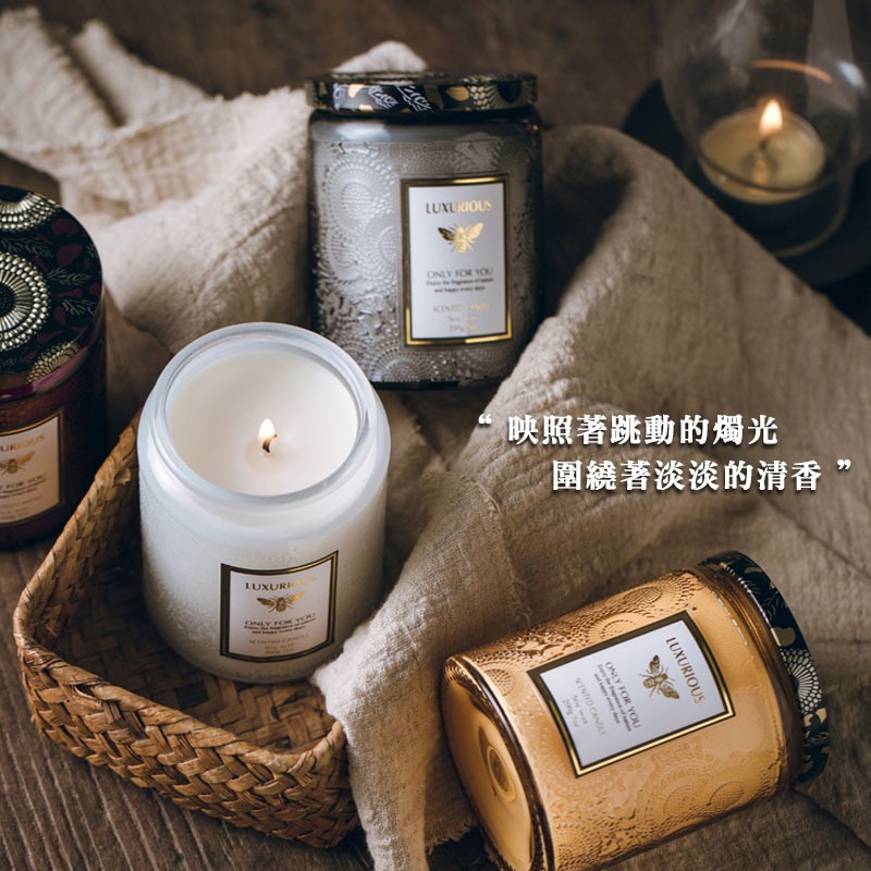 浮雕玻璃香薰蠟燭 手作淡香 浮雕玻璃杯 香薰蠟燭 天然精油 大豆蠟 蠟燭 手作 香薰 禮物【00650】-細節圖8